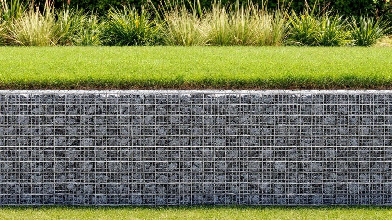 Des gabions pour un terrain difficile d'accès ou un budget resserré