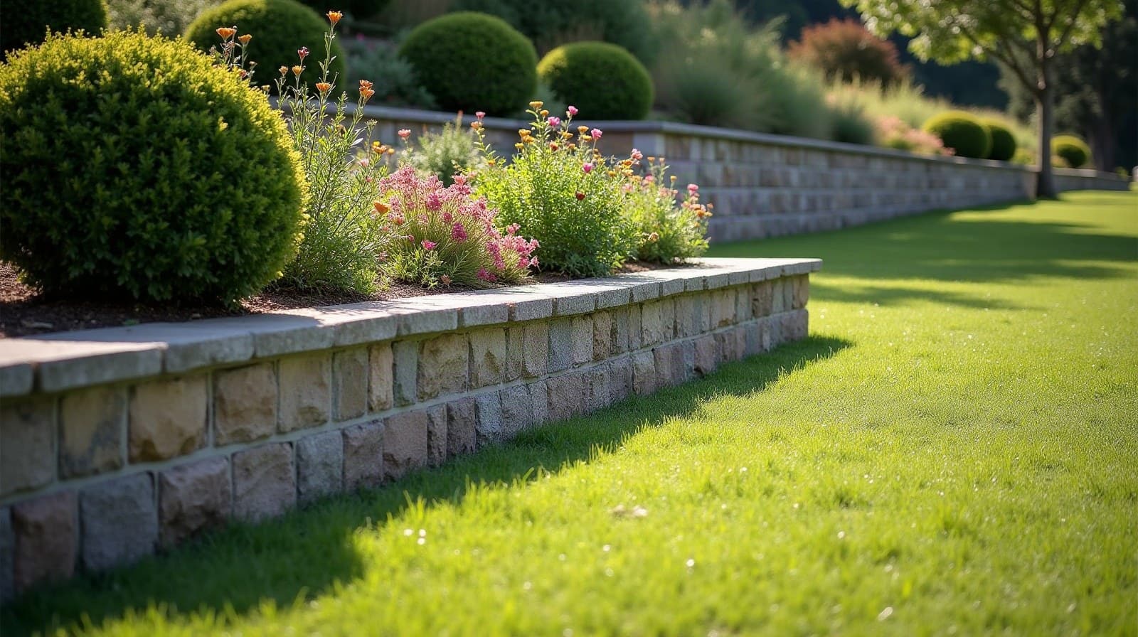 Jardin pavillonnaire en léger coteau à Eybens