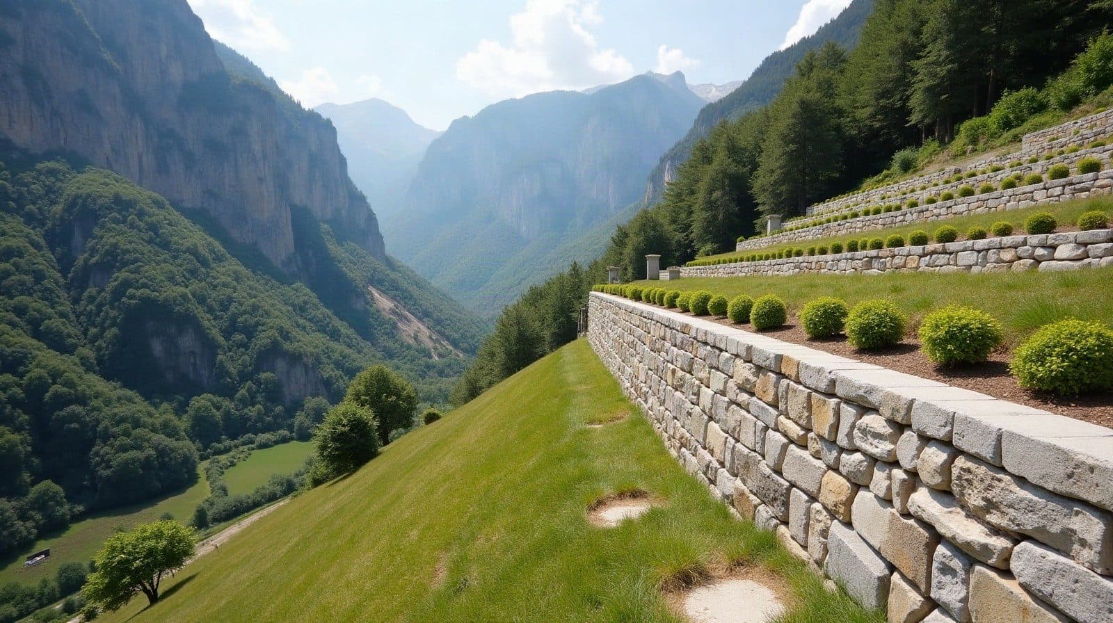 Propriété en pente prononcée à Seyssins avec vue sur le Vercors